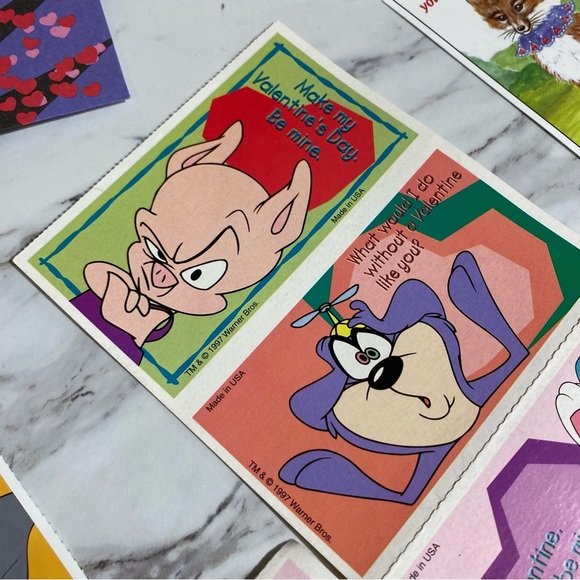 Vintage Looney Toons Valentines Day Cards lot 1997 Warner Bros - Picture 7 of 15